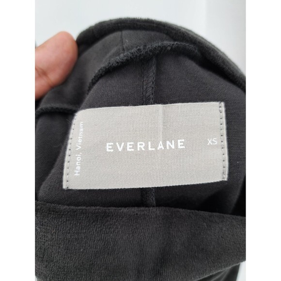 Everlane Womens The Velour Mini Dress XS Extra S Black Mockneck Long Sleeve NWT! - Picture 7 of 9